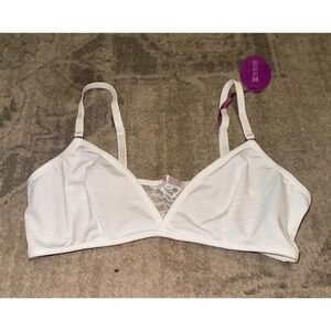 Avidlove Women Sz Small‎ White Wireless T Shirt Bra New